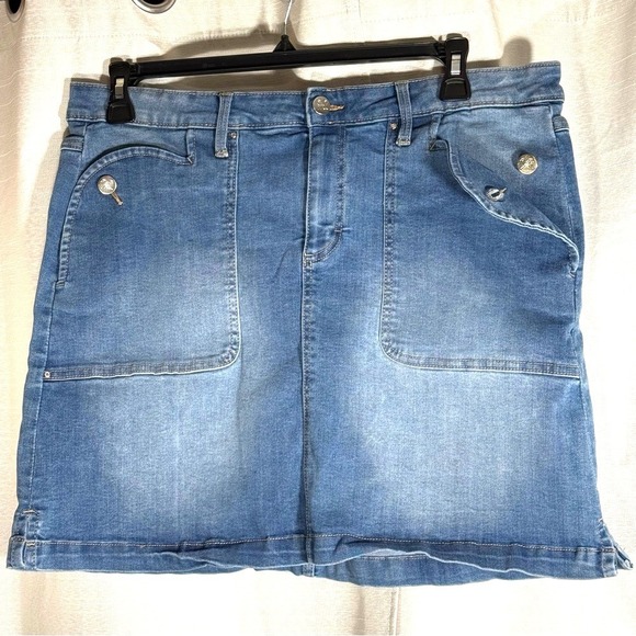 Rafaella Pants - Rafaella  Denim Blue Women's Skort size 14
